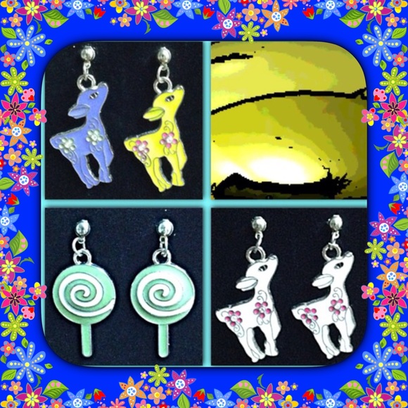 Lambs & Lollipops Post Earrings - Picture 3 of 6